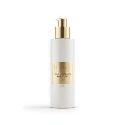 Après-Shampooing Revitalisant Helixa - Flacon premium blanc et or